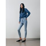 Reserved kavbojke mid rise slim - modra Cene