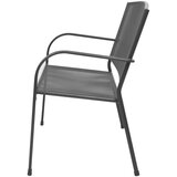  Klop 108 cm jeklo in mreža antracitne barve | Shoptok.si