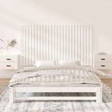 Stensko posteljno vzglavje belo 159,5x3x90 cm trdna borovina, (20739814) | Shoptok.si