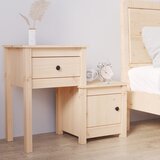  Noćni ormarić 79,5 x 38 x 65,5 cm od masivne borovine | Eponuda.com