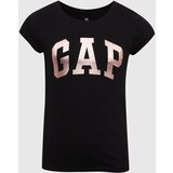 GAP Black girls' T-shirt with logo Cene