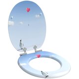  Toaletna sjedala s mekim zatvaranjem Plava 44 x 38 cm MDF ploča | shoptok.hr