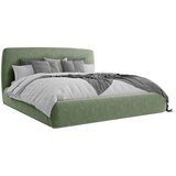 MID.YOU OBLAZINJENA POSTELJA 180 cm x 200 cm , les, tekstil, leseni material zelena | Shoptok.si