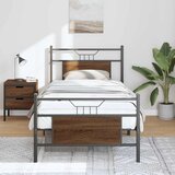  Okvir kreveta bez madraca smeđa boja hrasta 90 x 200 cm drveni | shoptok.hr