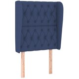  Uzglavlje s ušima plavo 83 x 23 x 118/128 cm od tkanine | shoptok.hr