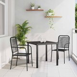  Vrtni set za objed 3 kom. Crna Čelik s prahom premazan | shoptok.hr