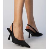Gemre Black satin slingback pumps Kludi | Eponuda.ba