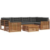  Set vanjskih sofa 7 kom. Prirodna i antracit | shoptok.hr