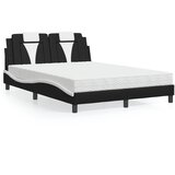  Krevet Viana s madracem crno-bijeli 120 x 200 cm od umjetne kože | shoptok.hr