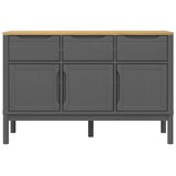  Komoda FLORO voštano siva 114 x 43 x 74 cm od masivne borovine | shoptok.hr