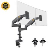 NORTH BAYOU H180 stoni nosač za dva monitora mat crni 17-27 inča | ePonuda.com