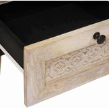 vidaXL Noćni ormarić 2 pcs Bež 40 x 33 x 46 cm masivno drvo manga | shoptok.hr