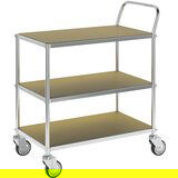 Kongamek Nivojski ESD-voziček, DxŠxV 850 x 435 x 950 mm, 3 police, 4 vrtljiva kolesa | Shoptok.si