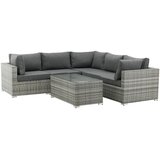 Venture Home Amazon kutna vrtna lounge garnitura, siva Slike