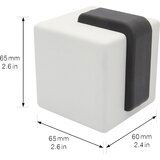 Wagner Talni blažilnik za vrata EH5187, DxŠxV 60 x 66 x 65 mm, sive/črne barve | Shoptok.si