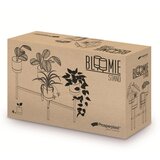 Prosperplast Bloomie Stand stalak za cvijeće s 4 posude 125 × 55 × 81,5 cm – bijeli/crni | shoptok.hr