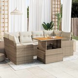 vidaXL 7-dijelni set vrtnih sofa od poliratana s jastucima bež | shoptok.hr