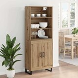 vidaXL Visok predalnik Umetni hrast 69,5 x 34 x 180 cm | Shoptok.si