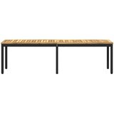  Vrtna klupa 161 x 35 x 45 cm Čvrsto drvo akacije Bijela i crna | shoptok.hr