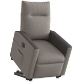 Maison Chic Električni naslanjač - Relax naslanjač s funkcijo vstajanja taupe blago, (22061304) | Shoptok.si