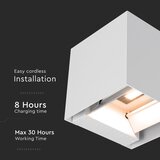  LED solarno zidno svetlo sa senzorom LED/9W/5V IP65 2600 mAh belo | Eponuda.com