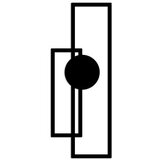 Opviq zidna dekoracija Astratto-1, 32x85 cm, 1.5 mm, Crna | Eponuda.com