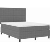  LED Box Spring Krevet Svijetlo siva i bijela. 160 x 200 cm | shoptok.hr