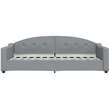  Dnevni krevet na razvlačenje svjetlosivi 90 x 200 cm od tkanine | shoptok.hr