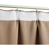  Zavjese za zamračivanje s kukama 2 kom - Sivo-smeđa 140 x 245 cm - OUTLET - NEPREUZETO | shoptok.hr