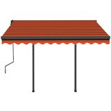  Automatska tenda sa senzorom LED 3 x 2 5 m narančasto-smeđa | shoptok.hr