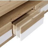 Zandiara tv-element kashmir new, barva hrasta, bela | Shoptok.si