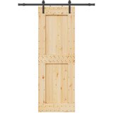  Klizna vrata NARVIK 85 x 210 cm (152,5 cm) Prirodna i crna | shoptok.hr