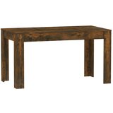 Maison Chic Jedilna miza - Kuhinjska miza - Jedilni stol dimljeni hrast 140x74,5x76 cm konstruiran les, (21715215) | Shoptok.si