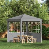  Zid šatora za zabavu 2 pcs 200 x 195 cm Svjetlosiva PE i čelik | shoptok.hr