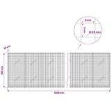  Gabion s žicom debljine 3 5 mm i mrežom 5x5 cm 1200x10x100 cm - 10 cm 100 cm 1200 cm | shoptok.hr