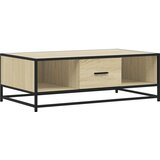 Maison Chic Klubska mizica - kavna mizica - Nizka mizica sonoma hrast 100x57x35 cm inženir. les in kovina, (21753086) Cene