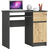 AKORD SIVI RAČUNALNI STOL PIXEL / UMETNI HRAST - DESNO, (21702614) | Shoptok.si