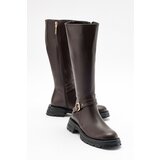 LuviShoes COVELA Women's Brown Skin Boots cene