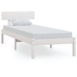 The Living Store Posteljni okvir bel iz trdne borovine 90x190 cm - Posteljni Okvir, (21525417) | Shoptok.si