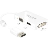 Delock DisplayPort / VGA / HDMI / DVI Adapter [1x Muški konektor DisplayPort - 1x Ženski konektor VGA, Ženski konektor HDMI, Žen | Eponuda.ba