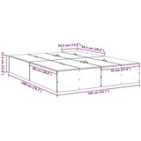  Krevet za pohranu Crni hrast 140x200 cm | shoptok.hr