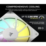 Corsair ventilator RS120/120mm/ARGB/single pack/bela | ePonuda.com
