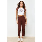 Trendyol brown striped trousers | ePonuda.com