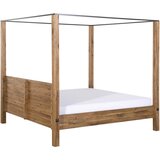 Livetastic postelja z baldahinom 180 cm x 200 cm , les barve močvirskega hrasta | Shoptok.si