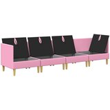  Set namještaja za dnevni boravak 4 pcs Ružičasta Tkanina | shoptok.hr