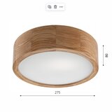  Brilagi - LED stropna svetiljka CARVALHO 1xE27/60W/230V hrast prečnika 27,5 cm | Eponuda.com