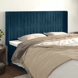  Uzglavlje s ušima tamnoplavo 183x16x118/128 cm baršunasto | shoptok.hr