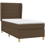  Krevet s oprugama i madracem tamnosmeđi 80x200 cm od tkanine | shoptok.hr