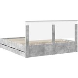  Krevetna konstrukcija s ladicama Betonski sivi 180 x 200 cm | shoptok.hr