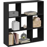 vidaXL Sobna pregrada / regal za knjige crni 102x29x103,5 cm drveni | shoptok.hr